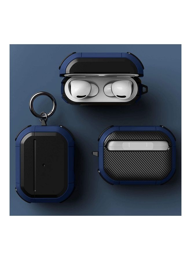 Apple AirPods Pro Case Cover With Keychain Navy Blue