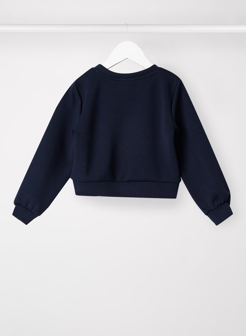 ONLY Kids/Teen Basic Sweatshirt Navy  - Image 2