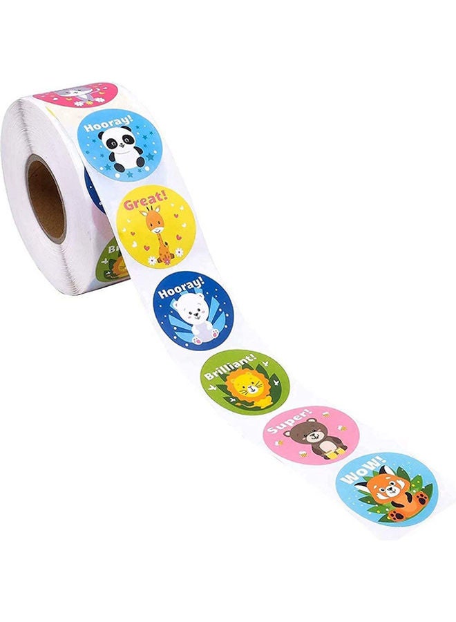 S-Color - 500-Piece Teacher Motivational Stickers for Kids ‎8.6 x 7.7 x 3.3cm - Image 1