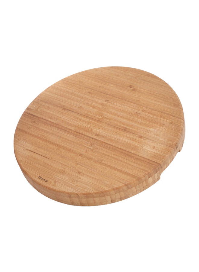 Fissman Round Bamboo Cutting Board Beige 43 x 5 x 43cm  - Image 1