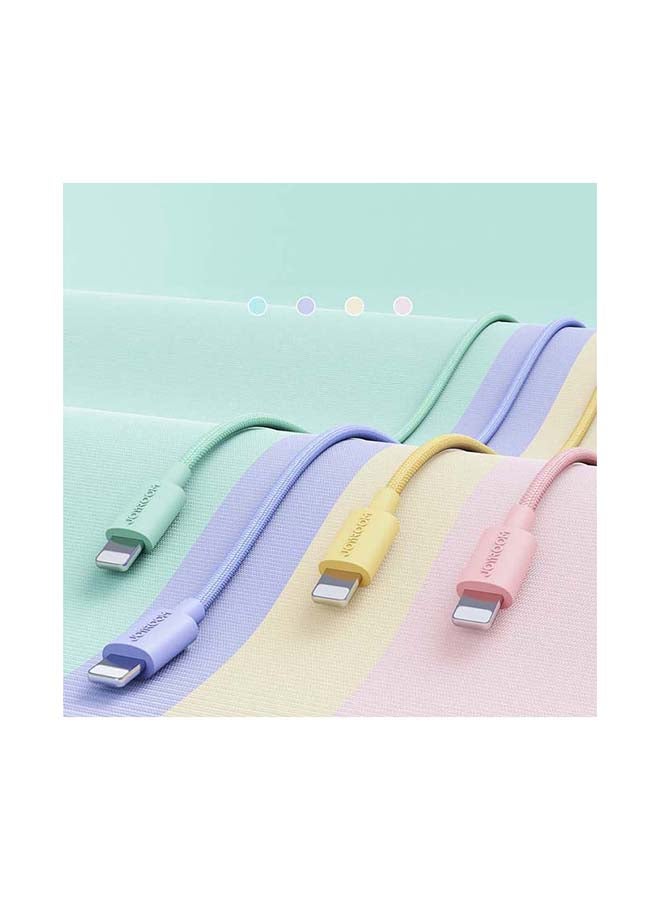 JOYROOM Colorful Fast Charging Cable For iPhone 1M Purple - Image 5