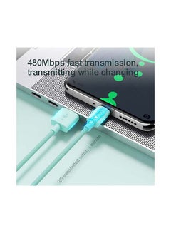 JOYROOM Colourful Fast Charging Data Cable For Type-C 1 Meter Green  - Image 5