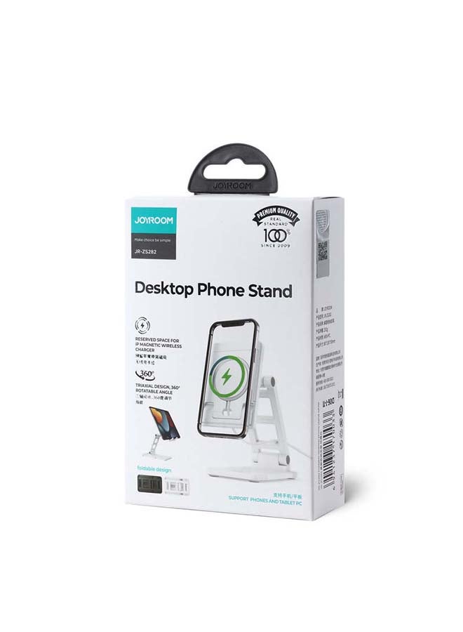 JOYROOM Flexible Desk Tablet and Mobile Phone Stand Holder White - Image 5