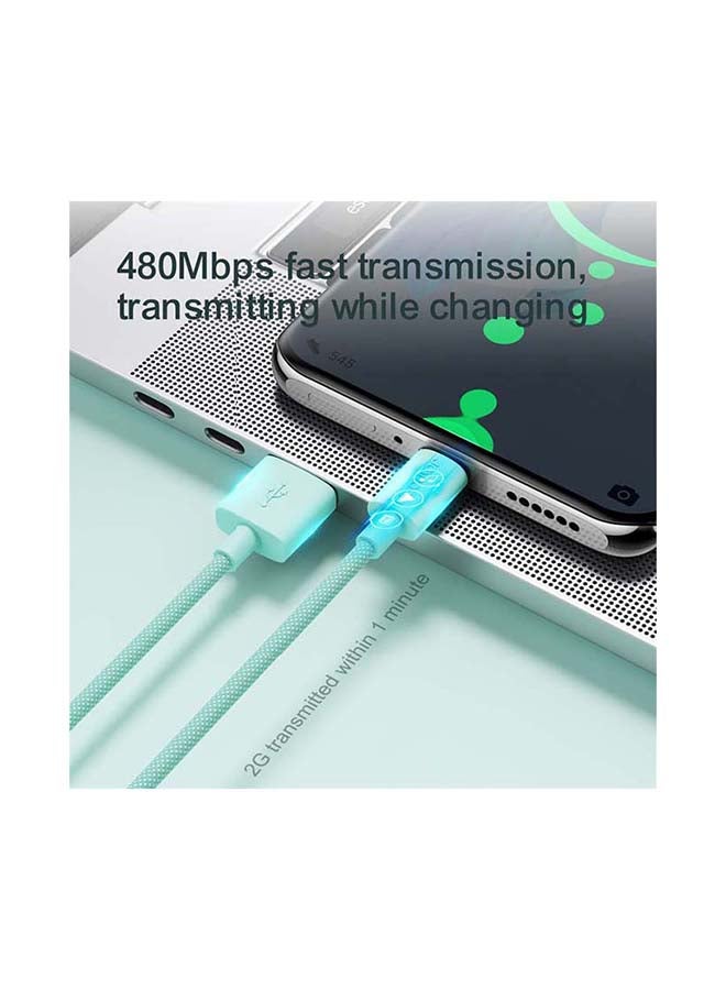 جوي روم كابل شحن سريع ملون Type-C لهواتف أندريد موبيلز بطول 1 متر أصفر - Image 5