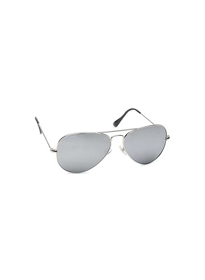 fastrack Silver Aviator Men Sunglasses (M165BK22G|57)