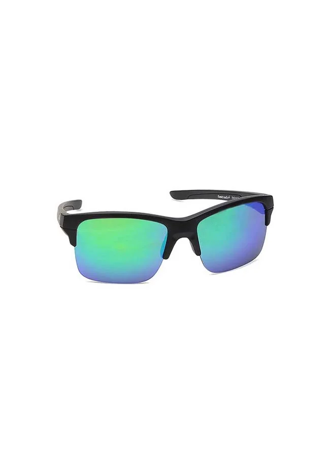 fastrack Black Rectangle Men Sunglasses (P421GR1)