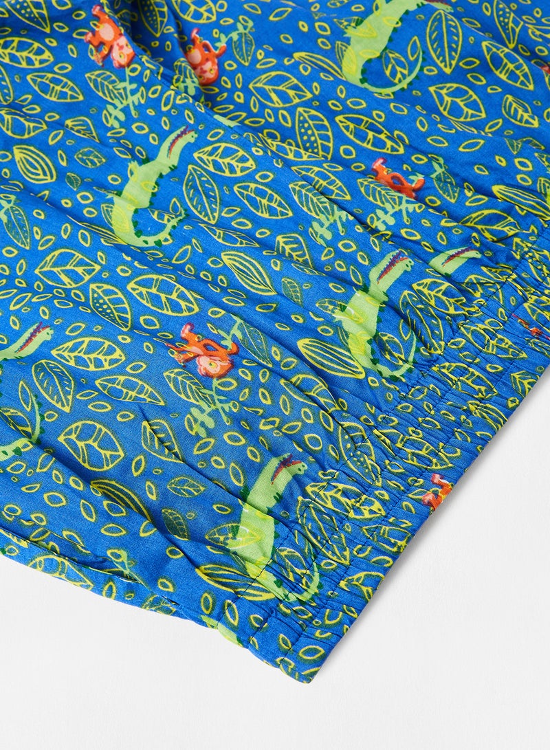 Aila - Casual Comfortable Relaxed Fit Pyjama Pants With A Matching Scrunchie Multicolour - Image 1