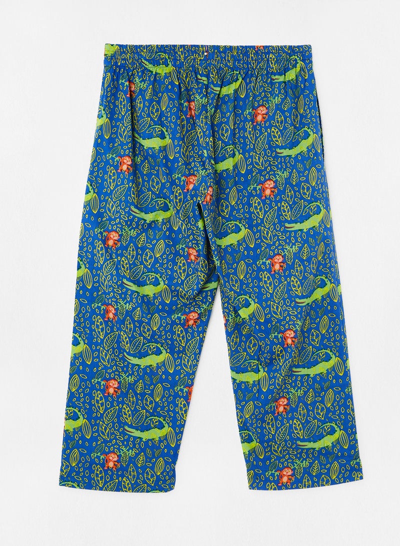 Aila - Casual Comfortable Relaxed Fit Pyjama Pants With A Matching Scrunchie Multicolour - Image 1