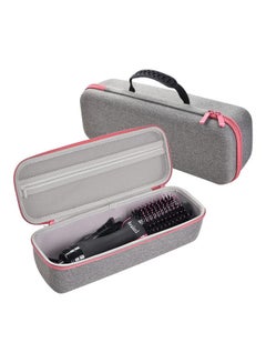 Arabest Electric Professional Hot Air Straight Curling Hair Dryer Comb Black/Pink 34x7.5x5.5cm  - Image 1