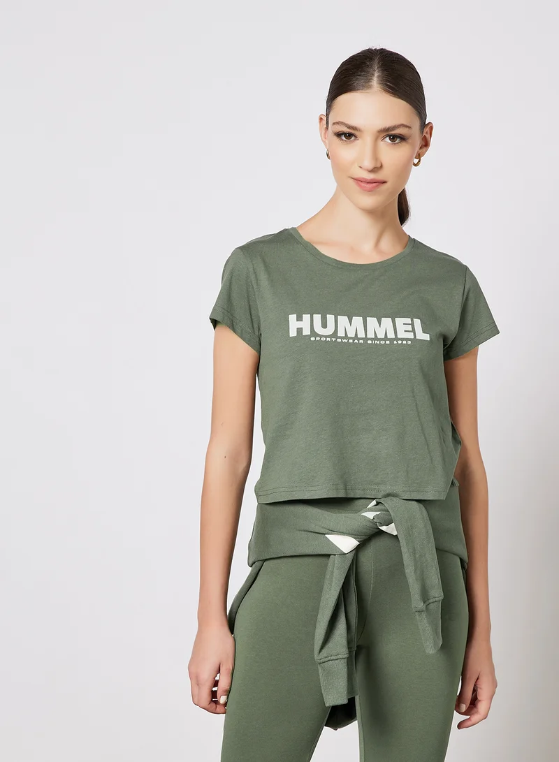 Hummel Legacy Cropped T-Shirt Green