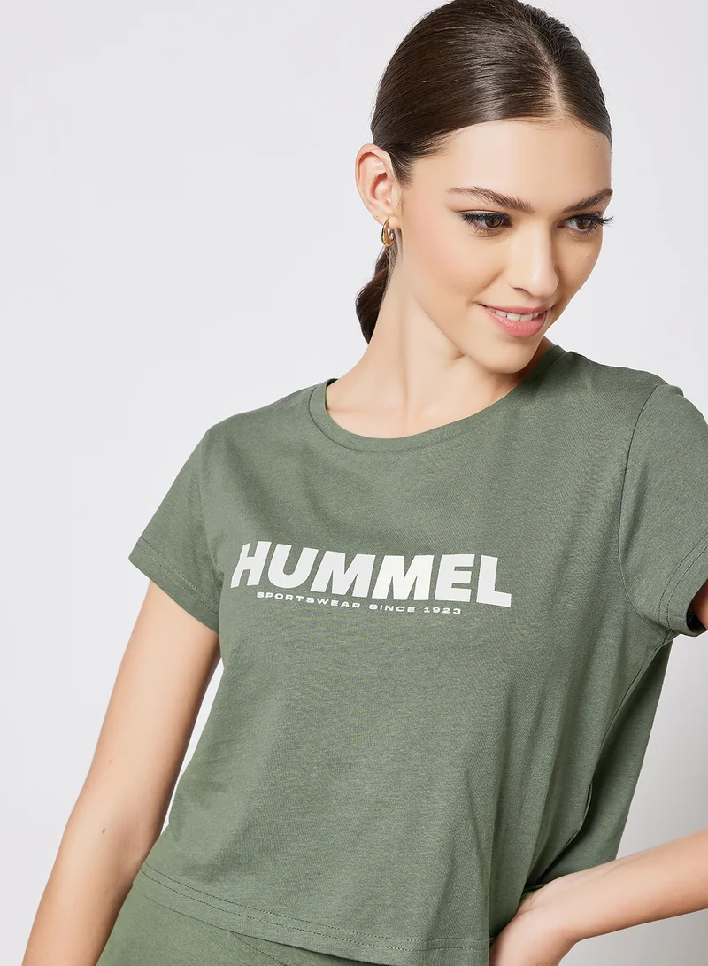 Hummel Legacy Cropped T-Shirt Green