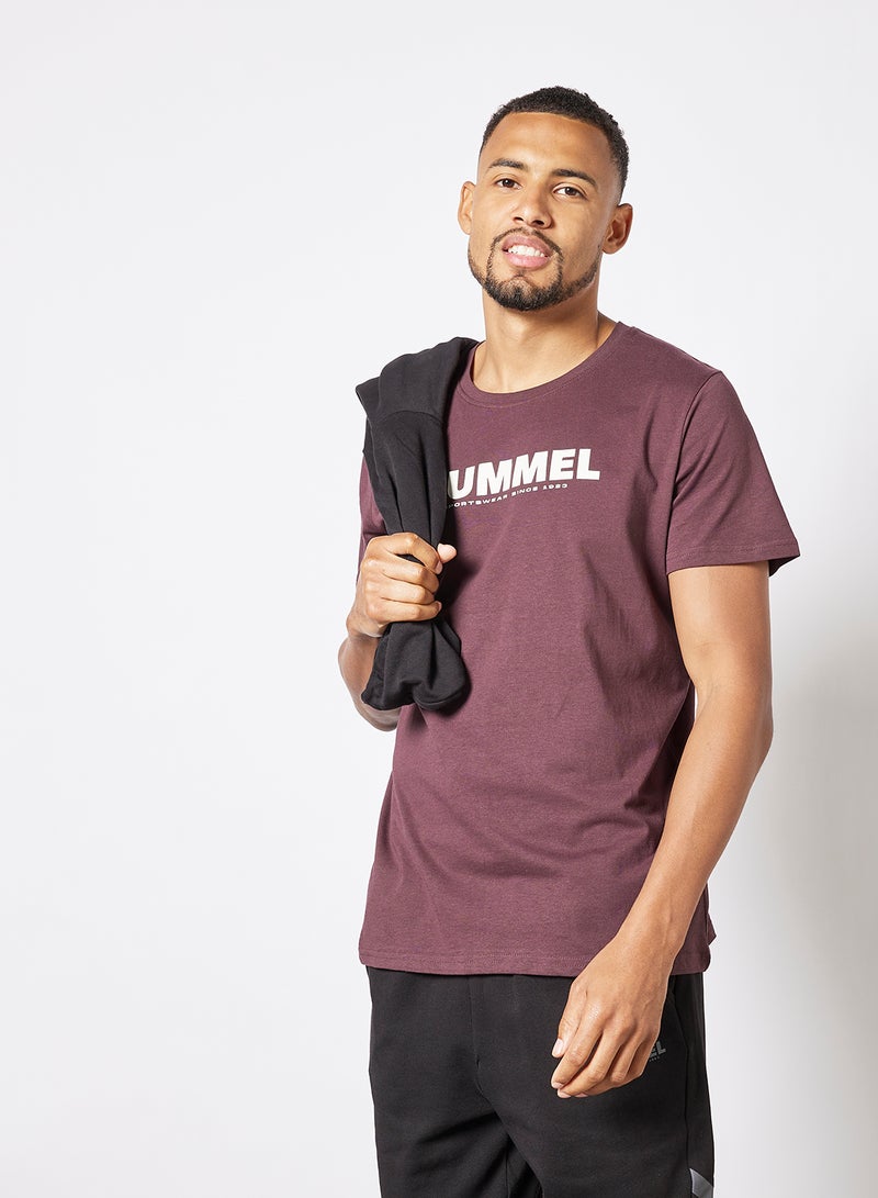 Hummel Legacy T-Shirt Burgundy  - Image 1