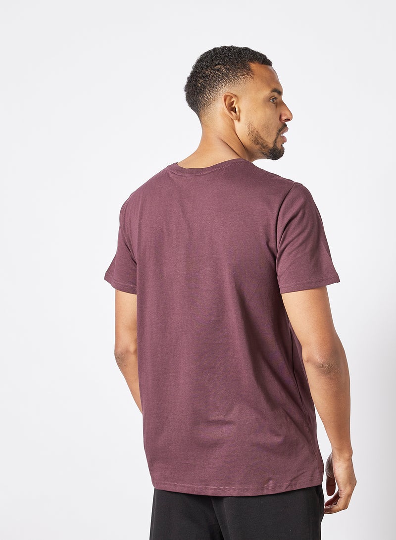 Hummel Legacy T-Shirt Burgundy  - Image 2