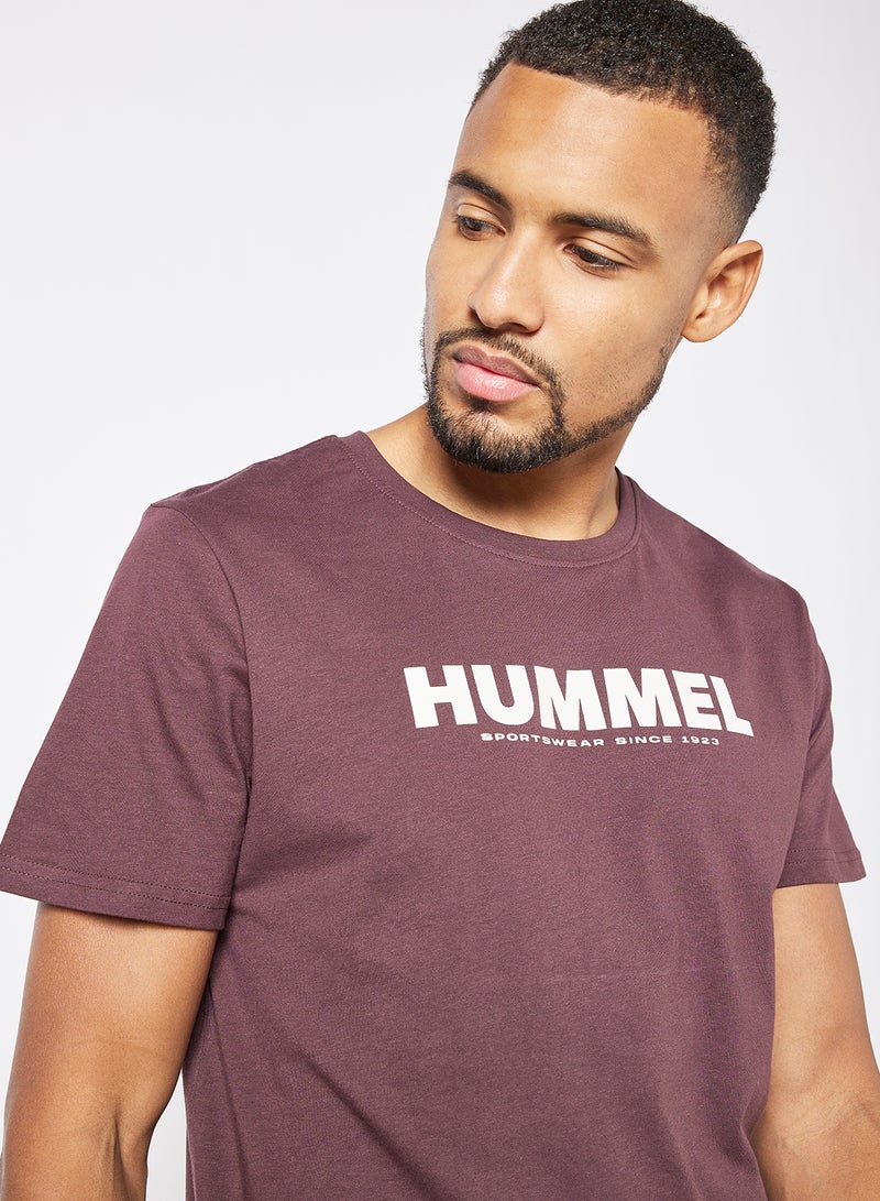 Hummel Legacy T-Shirt Burgundy  - Image 4