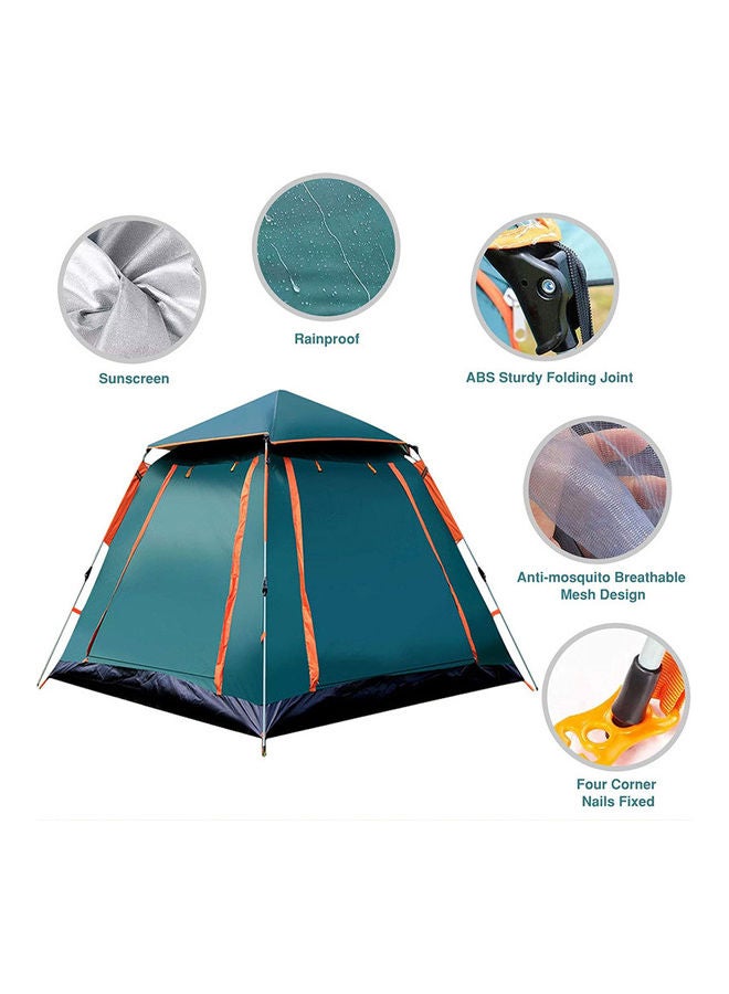 Arabest - 3-4 Person Fully Automatic Double Layer Camping Tent 215x215x140cm - Image 1