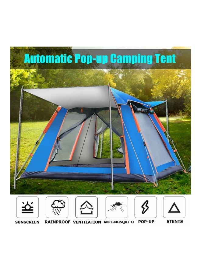 عربست خيمة تخييم أوتوماتيكية بالكامل بطبقة مزدوجة تتسع لـ 3-4 أشخاص مقاس 215 × 215 × 140 سم 215x215x140سم - Image 2