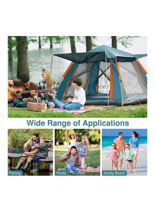 عربست خيمة تخييم أوتوماتيكية بالكامل بطبقة مزدوجة تتسع لـ 3-4 أشخاص مقاس 215 × 215 × 140 سم 215x215x140سم - Image 5