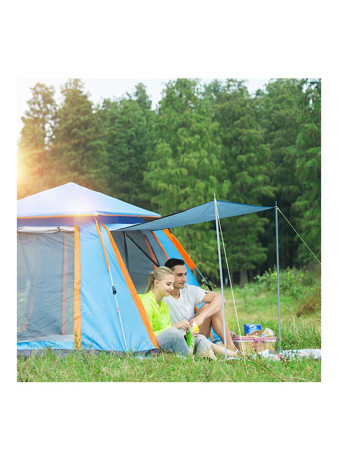 عربست خيمة تخييم أوتوماتيكية بالكامل بطبقة مزدوجة تتسع لـ 3-4 أشخاص مقاس 215 × 215 × 140 سم 215x215x140سم - Image 4