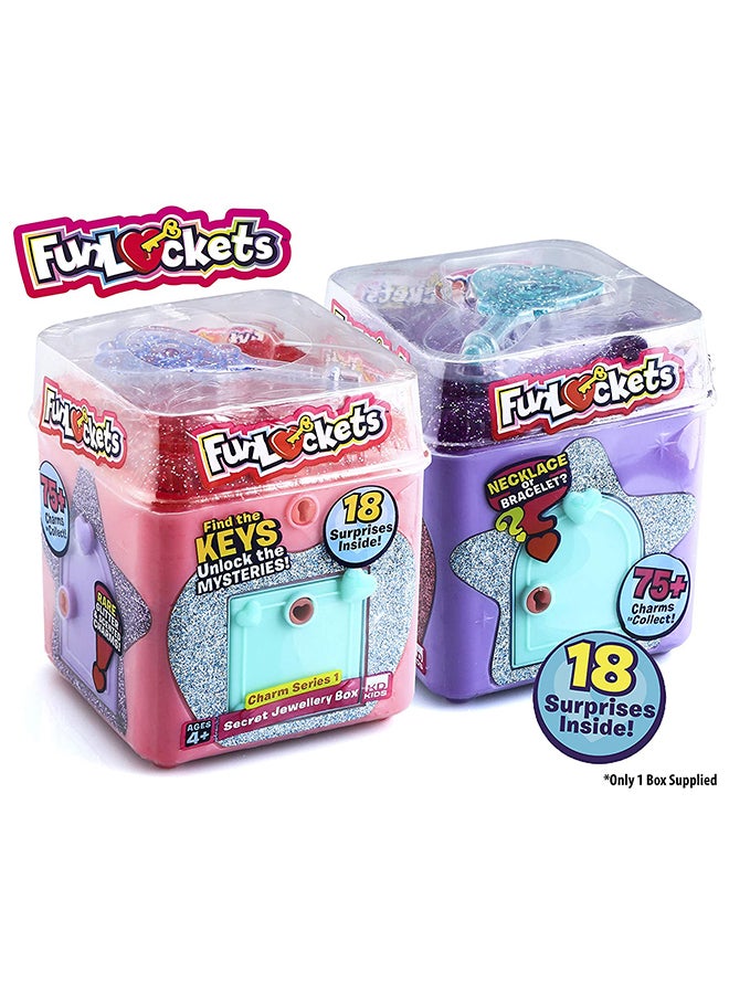 فنلوكتس صندوق مجوهرات من سربرايز، ألعاب قابلة للتجميع للفتيات (قطعة واحدة بألوان متنوعة) 8.2x8.9x9.6سم - Image 1
