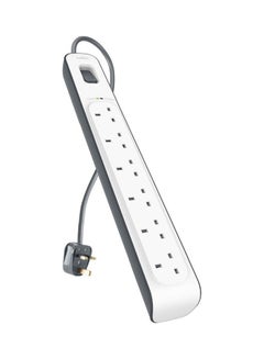belkin 6 Outlet Surge Protection Extension Power Strip White 2meter  - Image 3