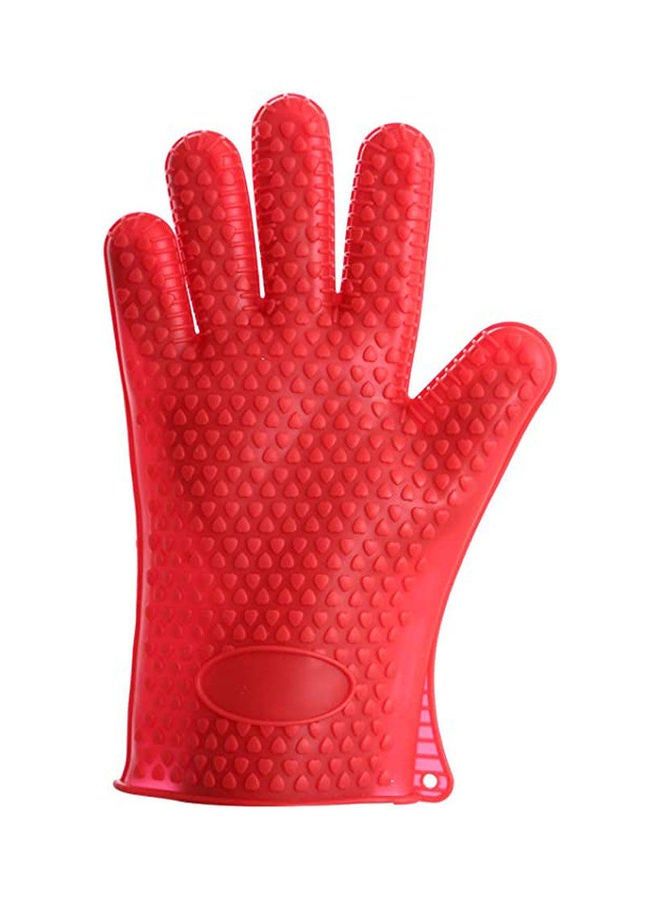 AO Sheng Silicon Gloves For Kitchen Red 