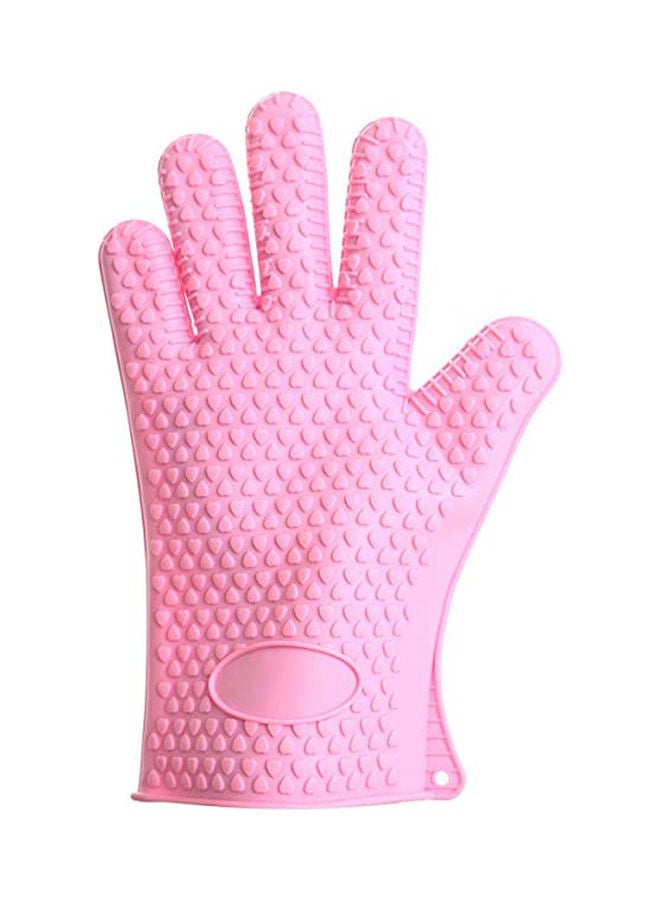 AO Sheng Silicon Gloves For Kitchen Pink 