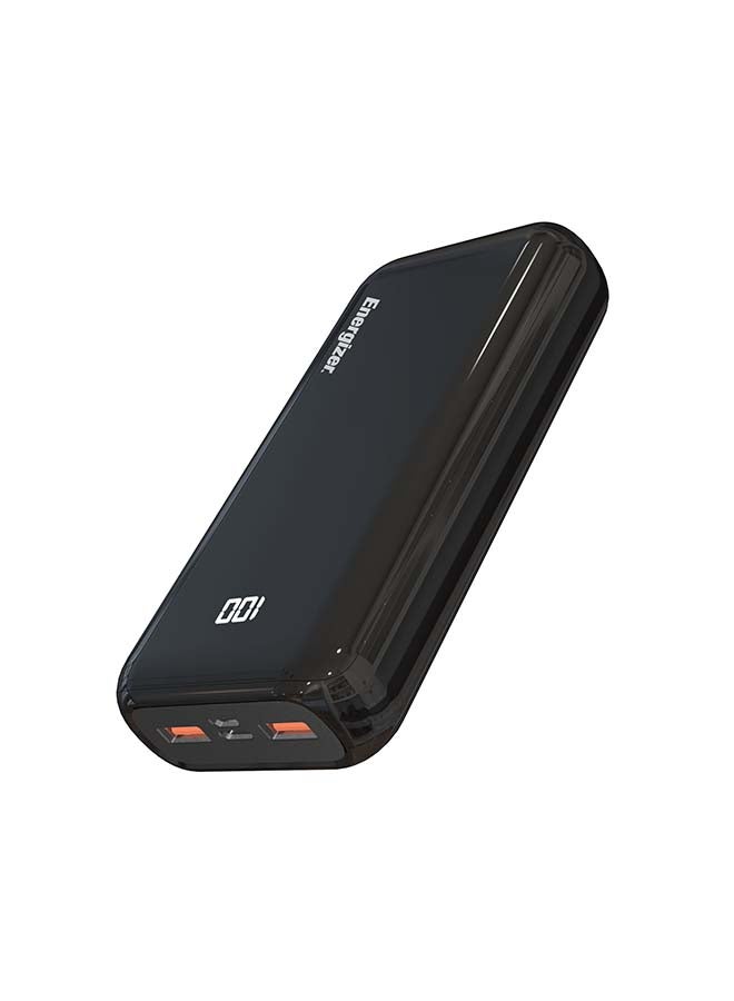 Energizer - 20000 mAh Fast Charging Power Bank With 2-USB-A and 1 USB-C, Type-C micro-USB Inputs Black - Image 1