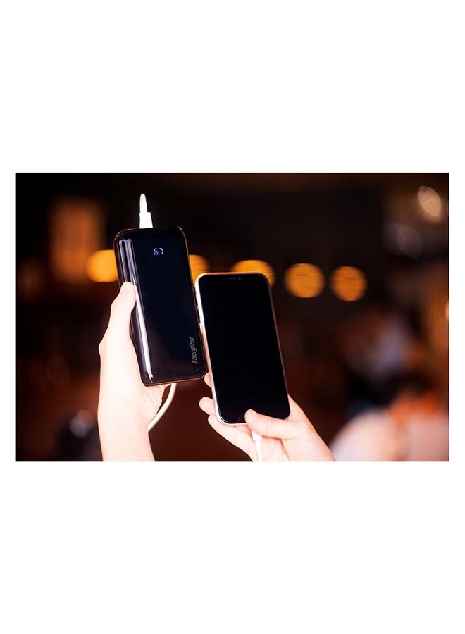 Energizer - 20000 mAh Fast Charging Power Bank With 2-USB-A and 1 USB-C, Type-C micro-USB Inputs Black - Image 1