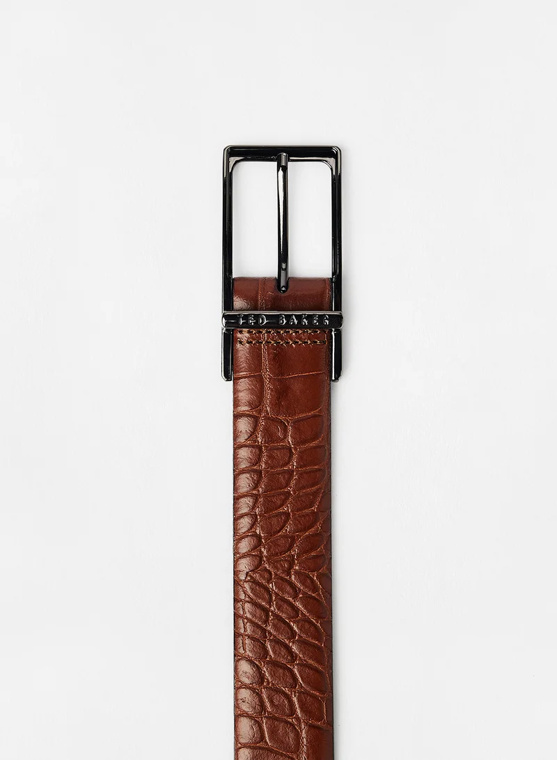 Ted Baker Calgary Leather Belt Brown