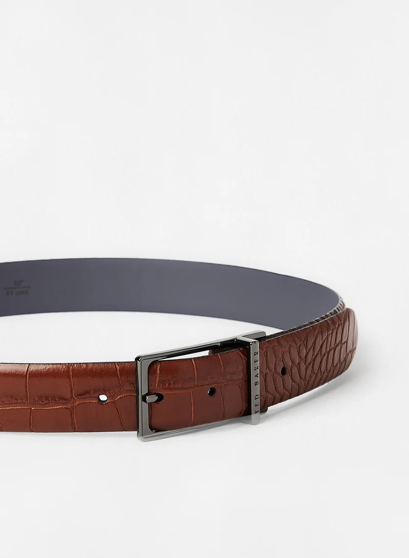 Ted Baker Calgary Leather Belt Brown