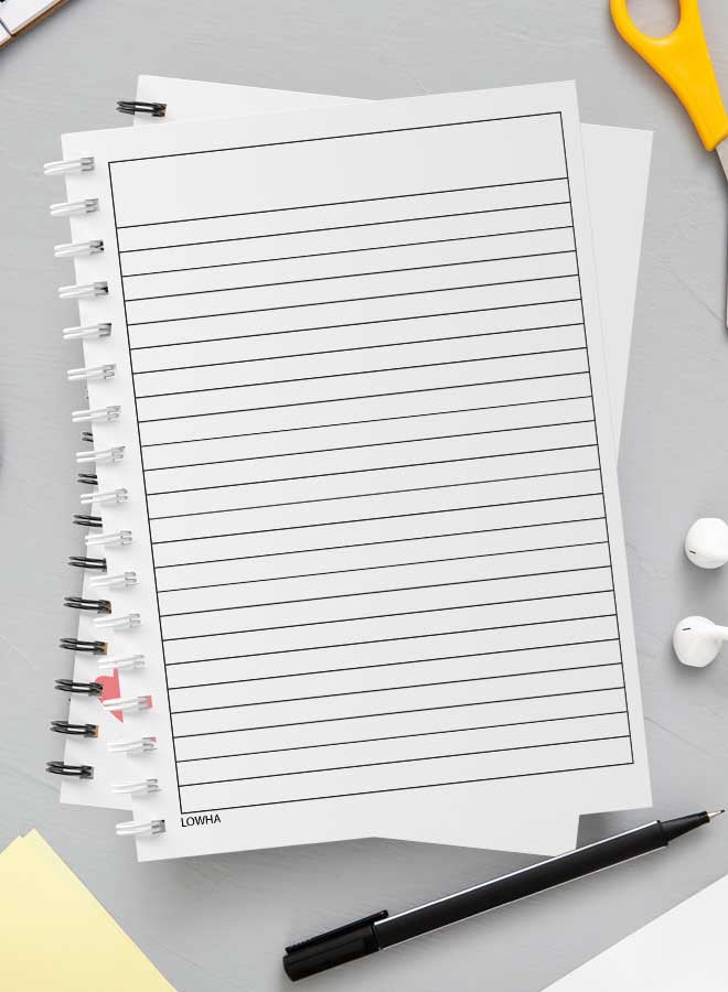 LOWHA 60-Sheets Spiral Notebook Multicolour - Image 3