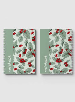 LOWHA 60-Sheets Spiral Notebook Light Green/Red  - Image 4