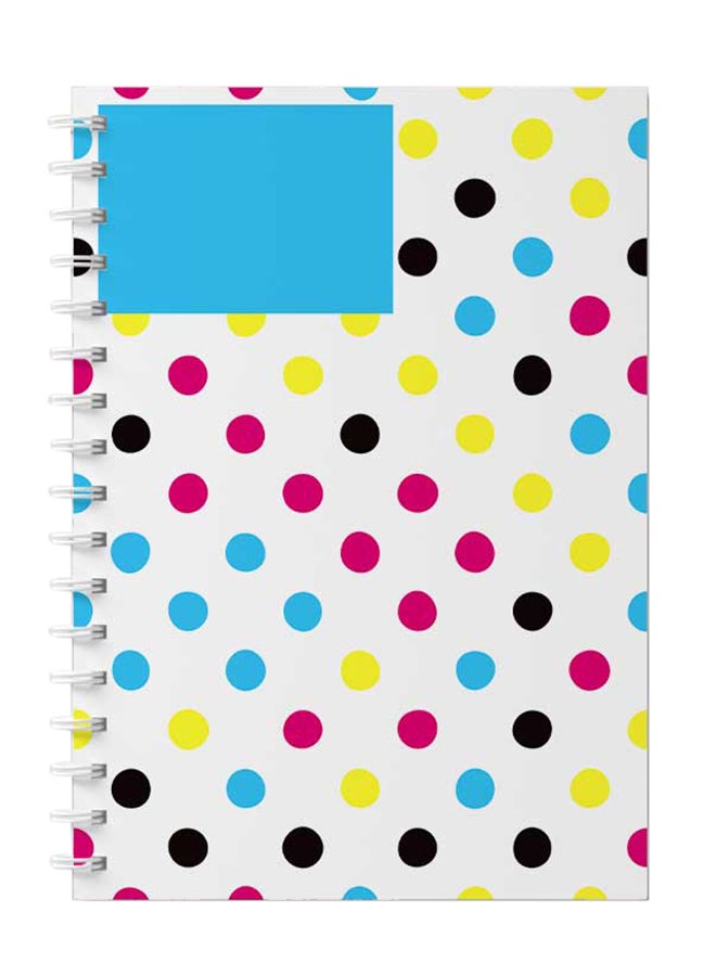 لوحة دفتر ملاحظات بسلك حلزوني من 60 ورقة - Image 1