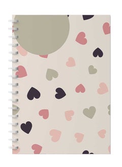 LOWHA 60-Sheets Spiral Notebook Grey/Pink/Black  - Image 1