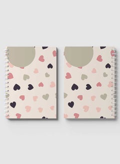LOWHA 60-Sheets Spiral Notebook Grey/Pink/Black  - Image 4