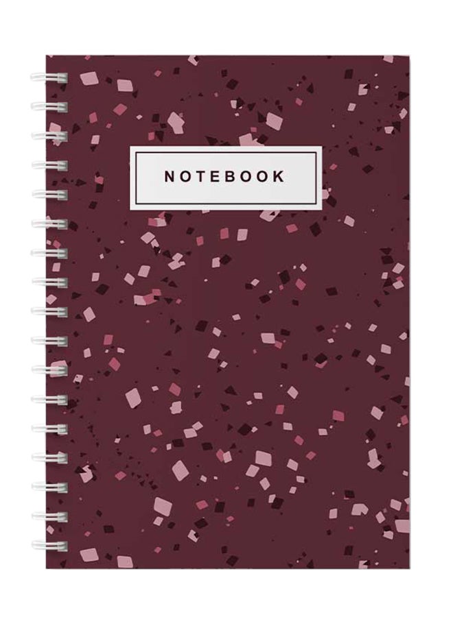 لوحة دفتر ملاحظات بسلك حلزوني من 60 ورقة البني/الأبيض - Image 1