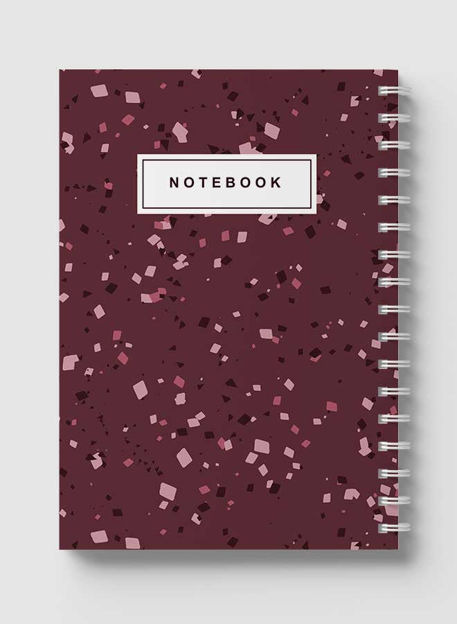 لوحة دفتر ملاحظات بسلك حلزوني من 60 ورقة البني/الأبيض - Image 5