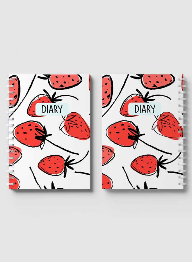 لوحة دفتر ملاحظات بسلك حلزوني من 60 ورقة متعدد الألوان - Image 4