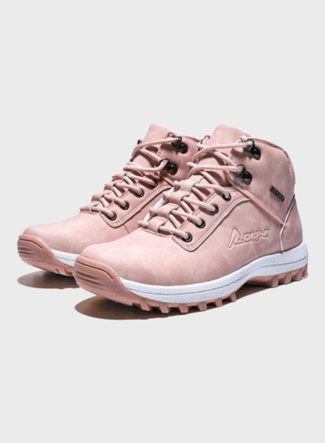 Beauenty Lace-Up High Top Sneakers Pink  - Image 1