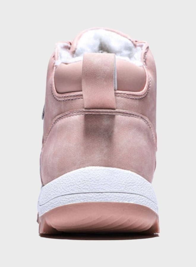 Beauenty Lace-Up High Top Sneakers Pink  - Image 3