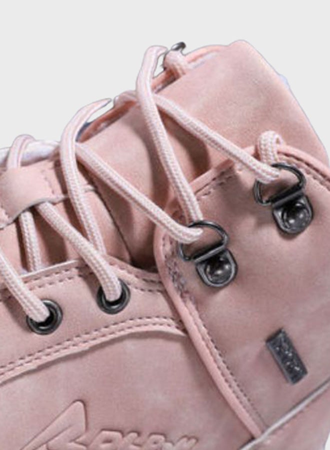 Beauenty Lace-Up High Top Sneakers Pink  - Image 5