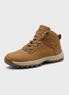 Beauenty Lace-Up Detail Hiking Shoes Light Brown  - Image 1