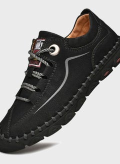 Beauenty Lace-Up Detail Hiking Shoes Black/Grey  - Image 3