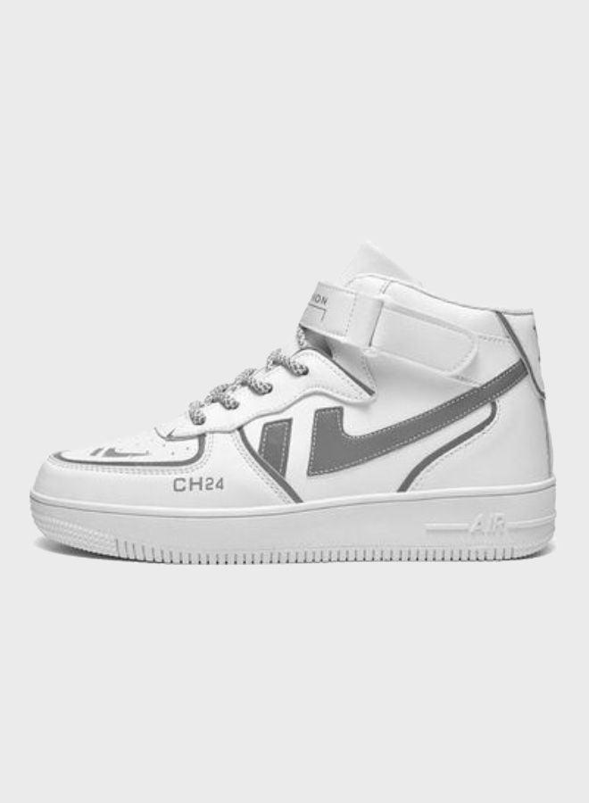 Beauenty Air Force No.1 High Top Sneakers White/Grey  - Image 1