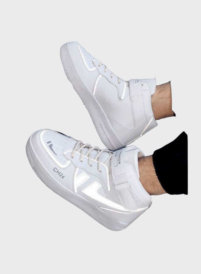 Beauenty Air Force No.1 High Top Sneakers White/Grey  - Image 5