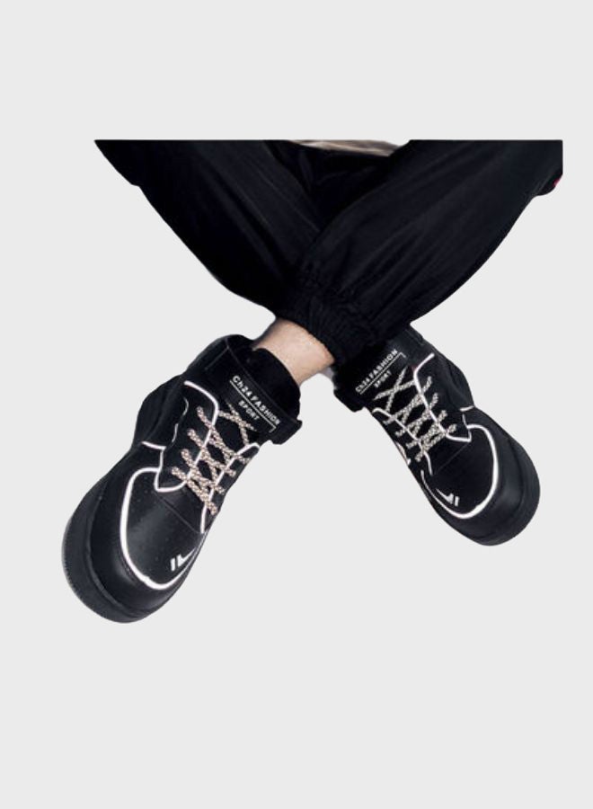 Beauenty Air Force No.1 High Top Sneakers Black/Grey  - Image 3