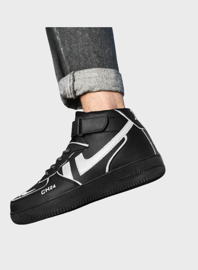 Beauenty Air Force No.1 High Top Sneakers Black/Grey  - Image 4