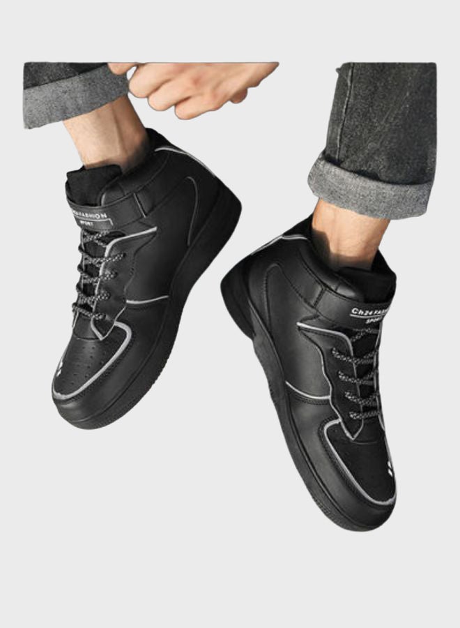 Beauenty Air Force No.1 High Top Sneakers Black/Grey  - Image 5