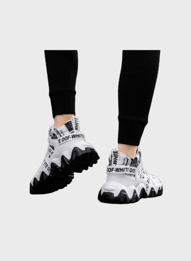 Beauenty Autumn New Ins High Top Sneakers White/Black  - Image 5