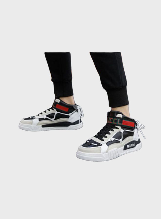 Beauenty Autumn High Top Sneakers White/Black/Grey  - Image 3